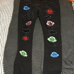 YoungBoy NBA Never Broke Again Jeans Size 16 Distressed RARE